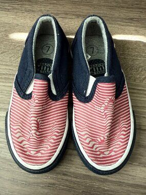 Vintage  Harajuku Mini Anchor Sailor Sneakers sz 7 Toddler